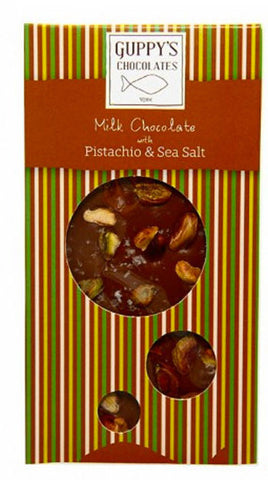 Milk Chocolate with Pistachio & Sea Salt